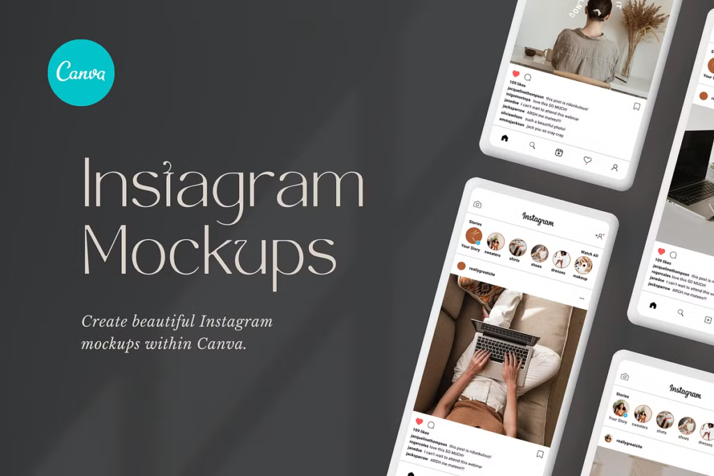 Example of marketing content creation using Canva